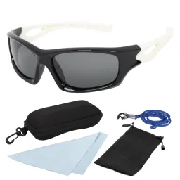 S8185 C15 Black White Flexible Sunglasses Children'S Polarized