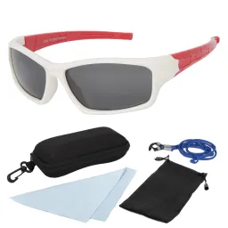 S801 P4 White Red Flexible Sunglasses Children'S Polarized