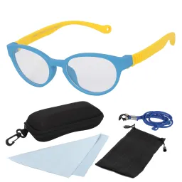 S8155 C5 Blue Yellow Flexible Prescription Glasses Children'S