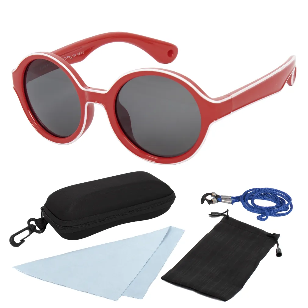 S8179 C6 Red Flexible Sunglasses Children'S Polarized