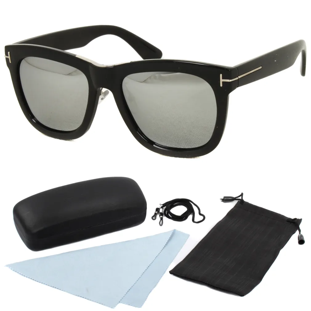 Polar Fashion CLK309 C5 Czarno-Srebrne Polaryzacyjne Okulary Przeciwsłoneczne 