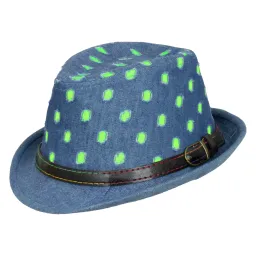 R186B Classic Hat Trilby Children'S W Dot With A Belt