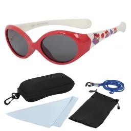 S852 C6 Red White Flexible Sunglasses Children'S Polarized