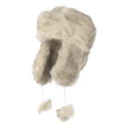 W123N Fur Eared Winter Badger Hat