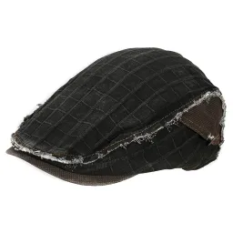 K64D Black Men'S Cotton Cap