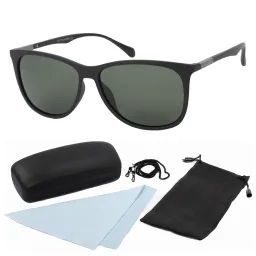 Polar Fashion HP28 C6 Black Mat Green Polarized Sunglasses