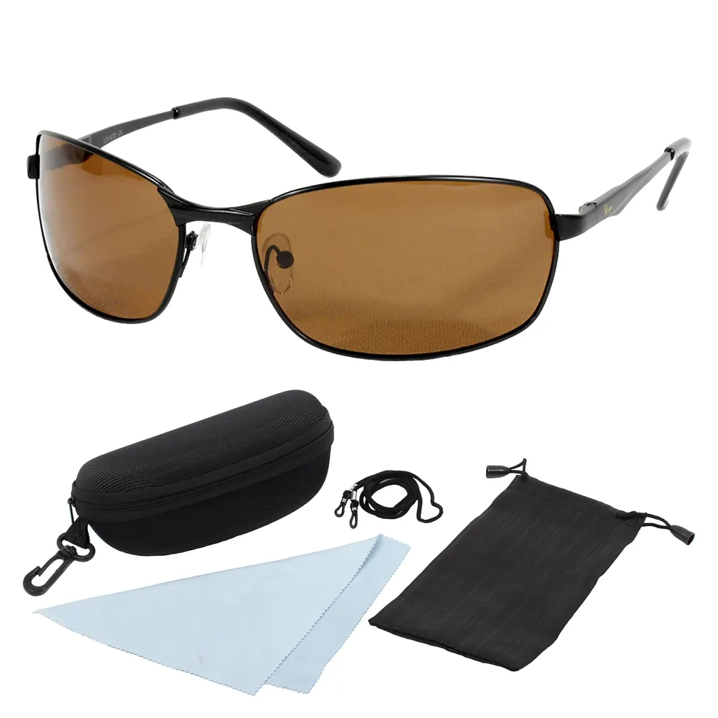 Visage VS28B Brown Men'S Polarized Sunglasses