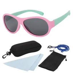 S8188 C3 Pink Mint Flexible Sunglasses Children'S Polarized