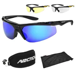 Arctica S30E BIKER NEW Niebieskie Okulary Przeciwsłoneczne Gratisy