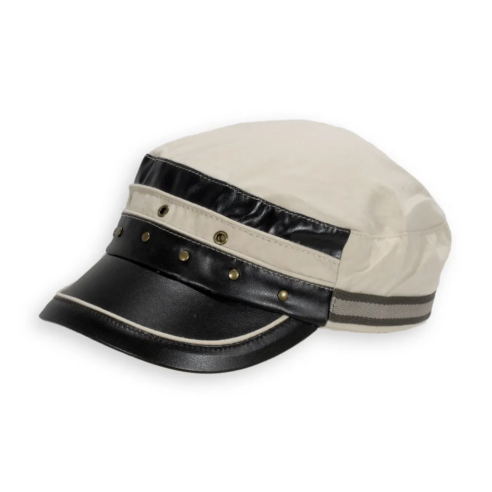 K39A Beige Patrol Cap Cotton