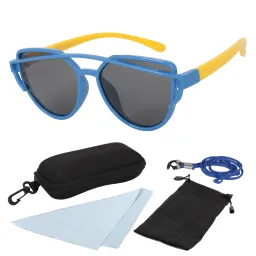 S8167 C5 Niebiesko Żółte Elastyczne okulary dziecięce z polaryzacją