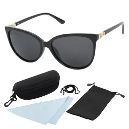 Polar Fashion P128 C3 Black Shiny Polarized Sunglasses