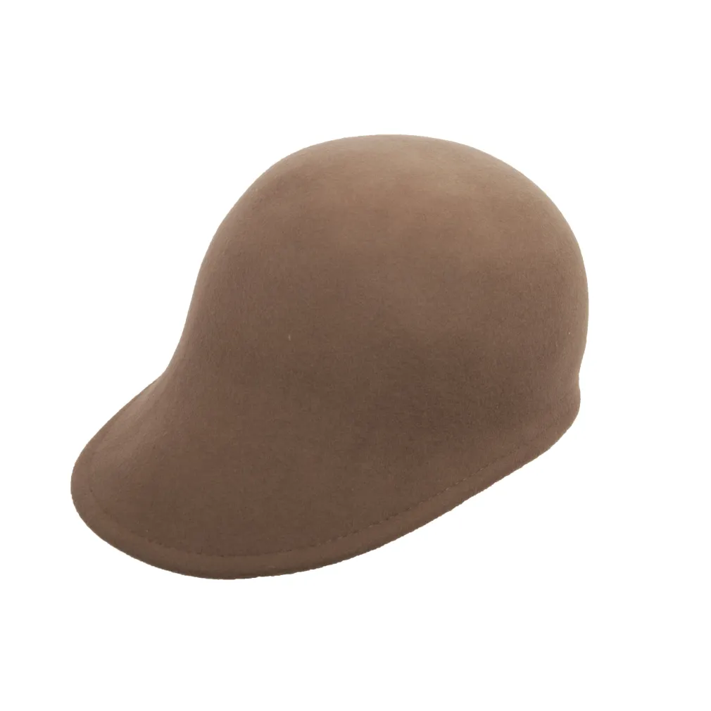 K57B Brown Women'S Wool Flat Cap