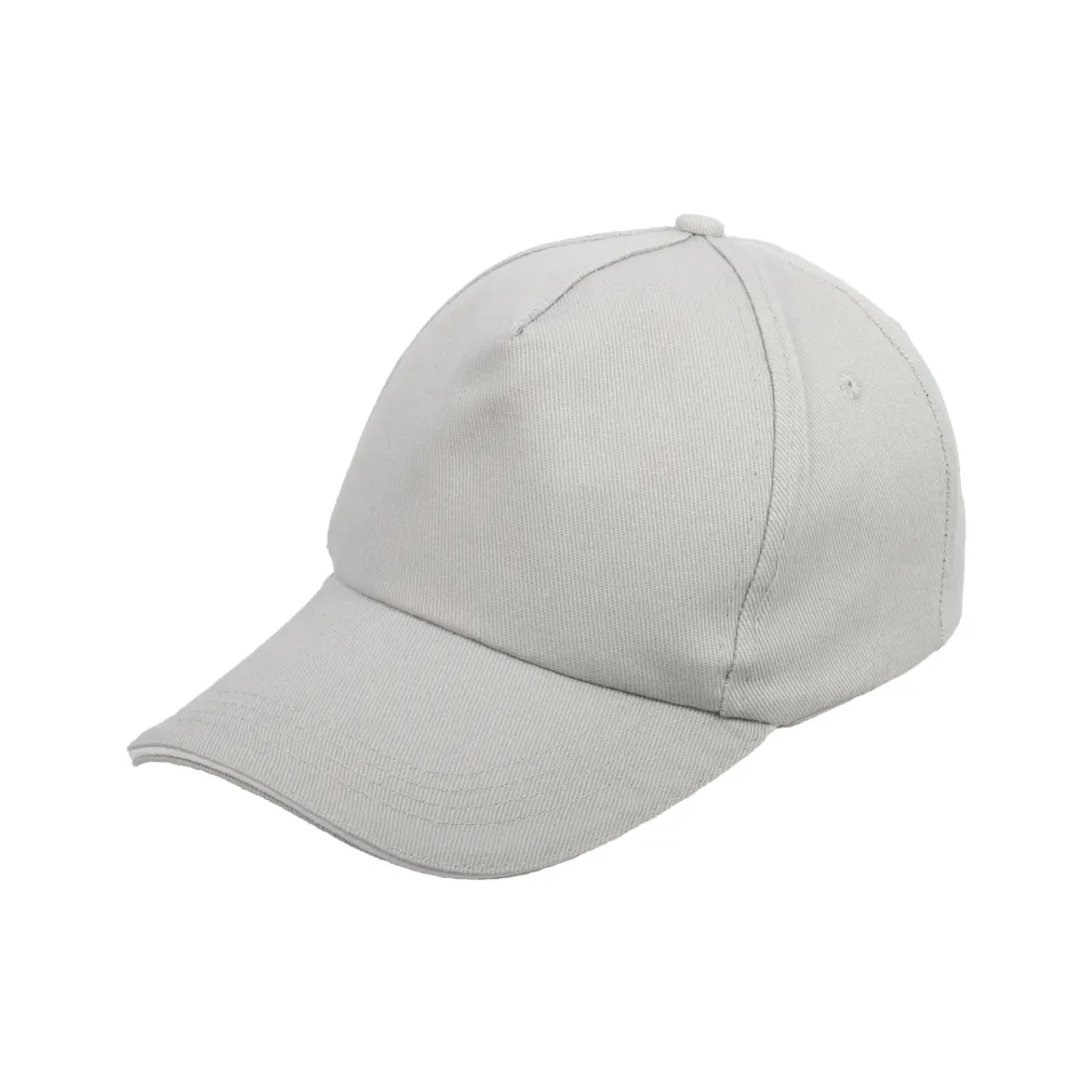 K183B Grey Cotton Baseball Cap