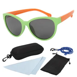 S8197 C7 Green Orange Flexible Sunglasses Children'S Polarized