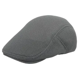 K172B Grey Men'S Flat Cap Polar Fashion