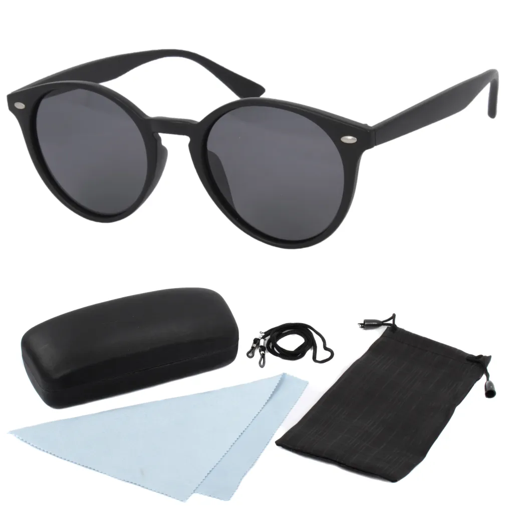 Polar Fashion P6046 C1 Czarne Matowe Polaryzacyjne Okulary Przeciwsłoneczne 