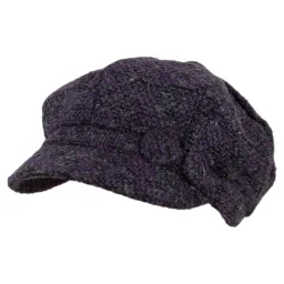 K76B Purple Fashionable Women'S Cotton Cap