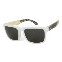 Sunglasses Nerd Haker White Yellow Tinted