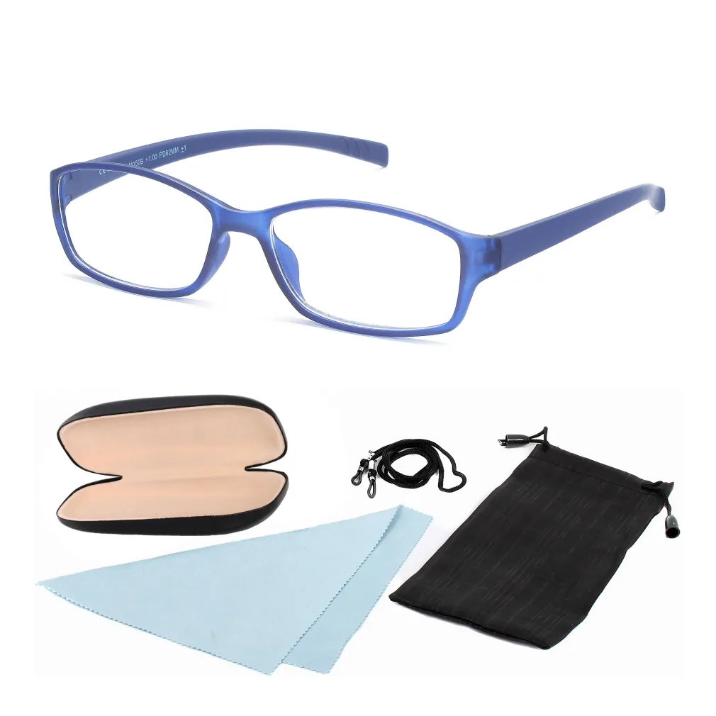 Corrective Frame Lookers M150B Blue Reading Glasses