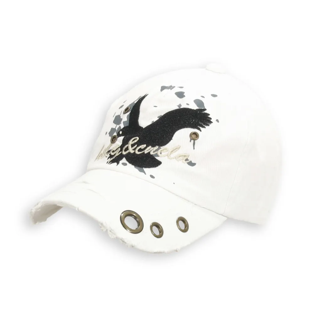 K11A White Cotton Baseball Cap