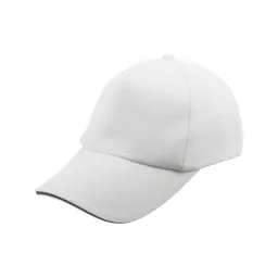 K183A Biała Bawełniana czapka bejsbolówka