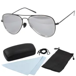 Polar Fashion 588-5 Black-Silver Polarized Sunglasses