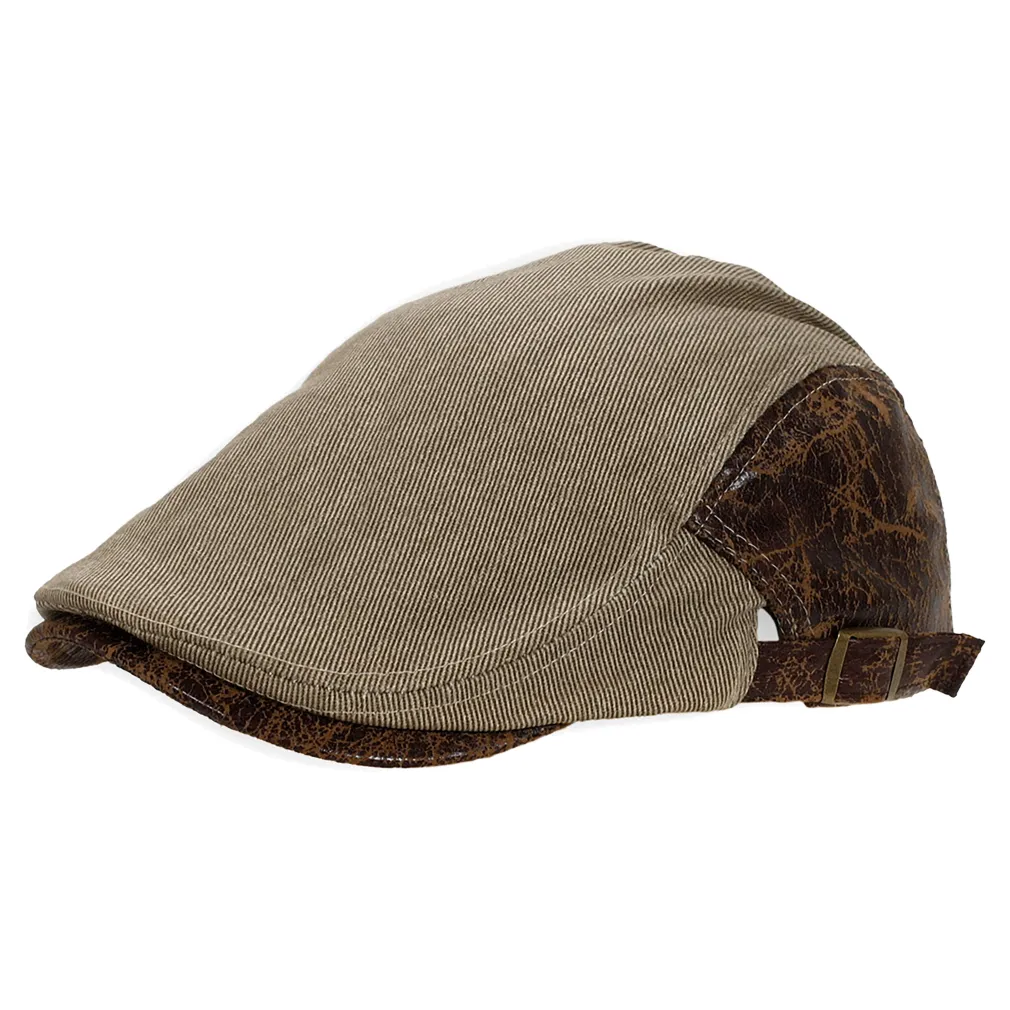 K66A Beige Men'S Cotton Cap