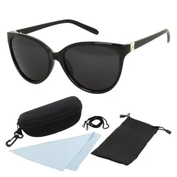 Polar Fashion P549 C3 Black Shiny Polarized Sunglasses