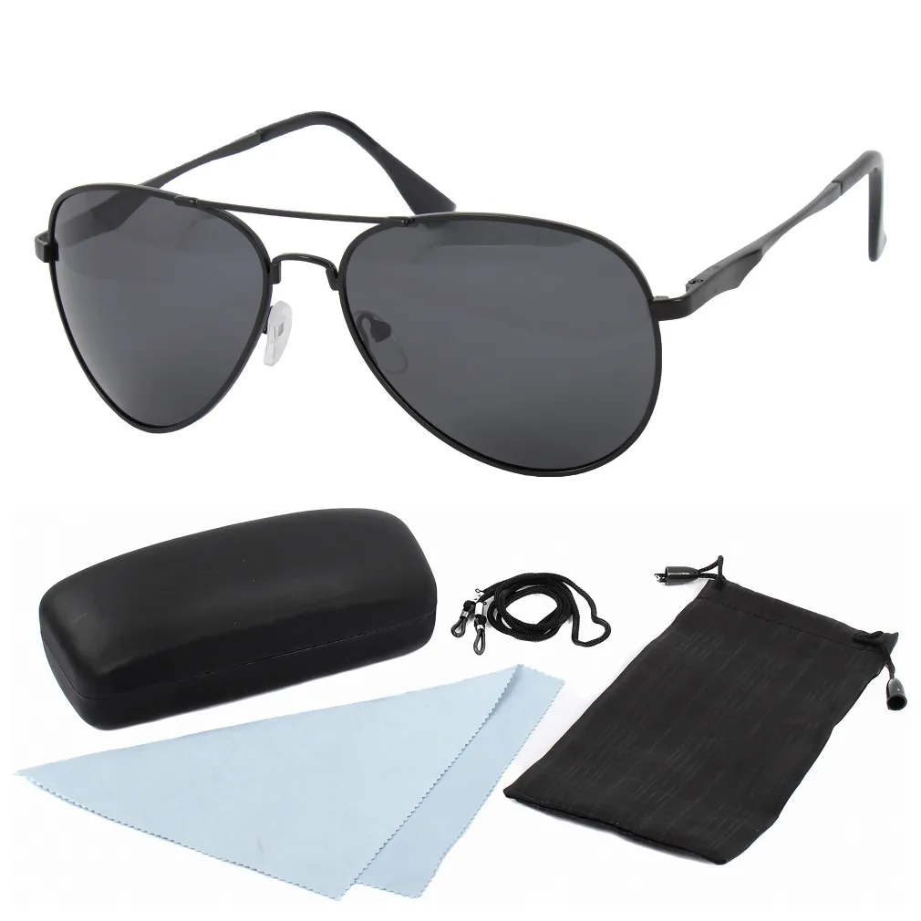 Polar Fashion HP06 C1 Black Polarized Sunglasses