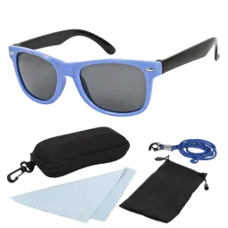 PJ21 Blue Black Flexible Sunglasses Children'S Polarized