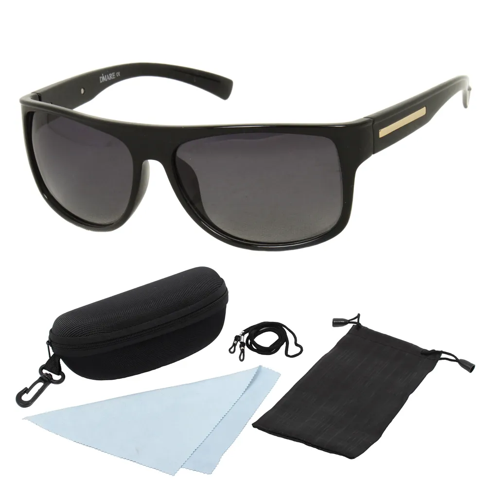 Polar Fashion DM8133 C2 Czarne Polaryzacyjne Okulary Przeciwsłoneczne 