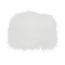 W121G White Warm Winter Hat Faux Fur With Fleece