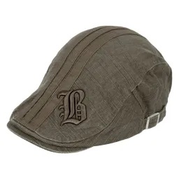 K224B Cap Men'S Flat Cap Cotton