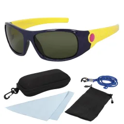 S808 P12 Navy Yellow Flexible Sunglasses Children'S Polarized