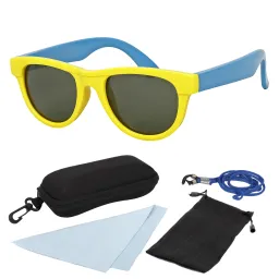 PJ1609A Yellow Blue Flexible Sunglasses Children'S Polarized