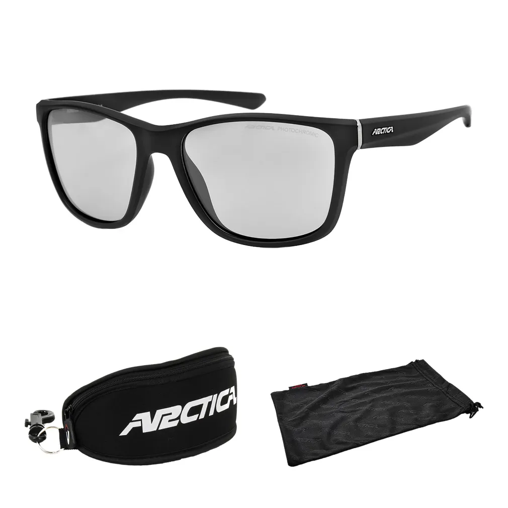 Arctica S302FP NIMBUS Okulary Przeciwsłoneczne Fotochromy Czarne