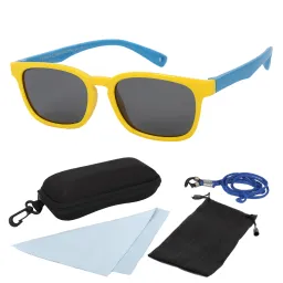 S8139 C10 Yellow Blue Flexible Sunglasses Children'S Polarized