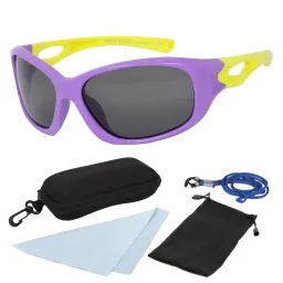 S8186 C9 Purple Yellow Flexible Sunglasses Children'S Polarized