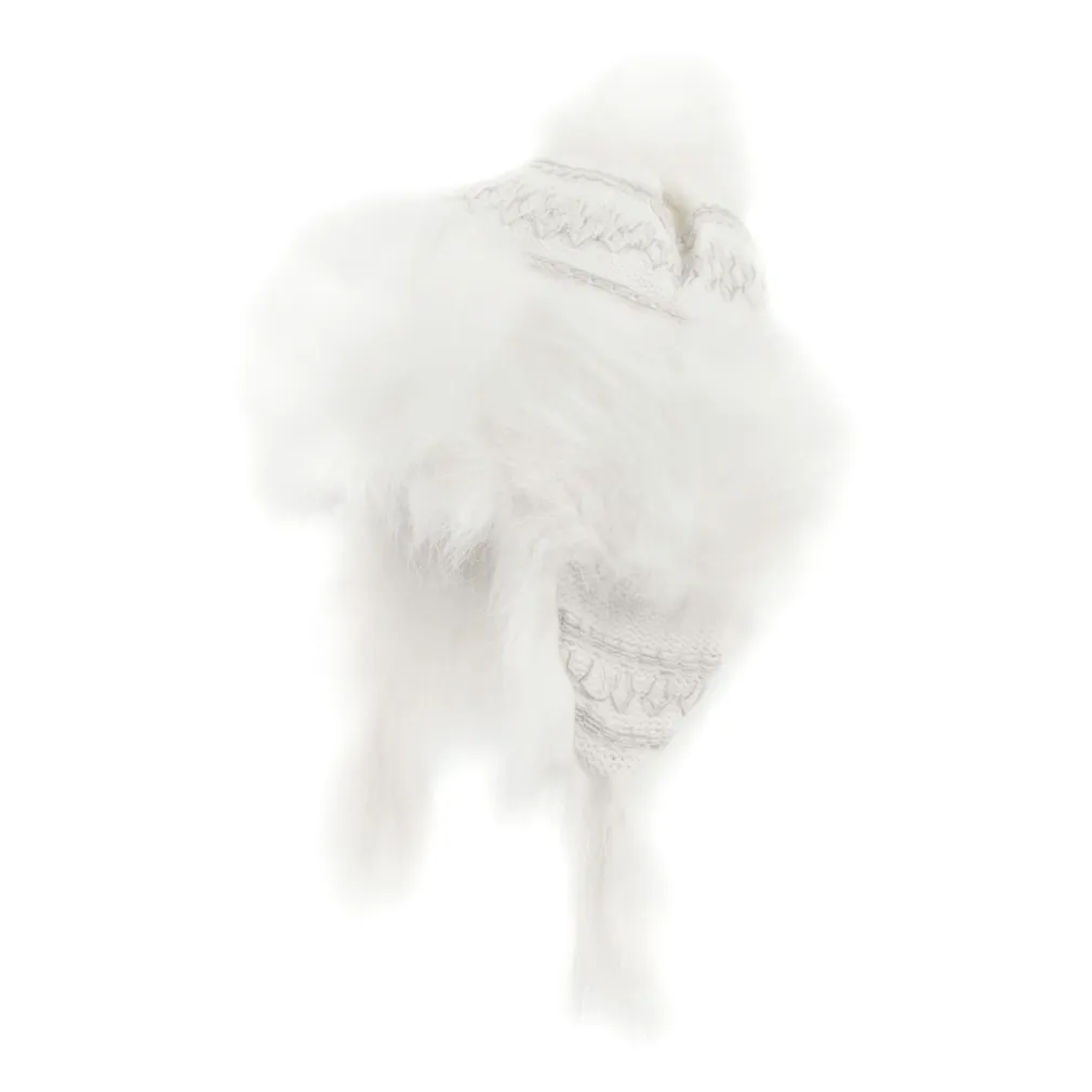 W211A White Winter Hat Warm Mongolian Hat