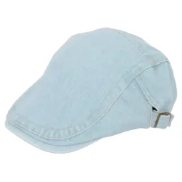 K150A Blue Flat Cap Cotton Cap