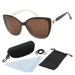 Polar Fashion P137 C3 Brown-Beige Polarized Sunglasses