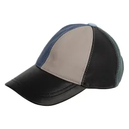 K204E Leather Cotton Baseball Cap