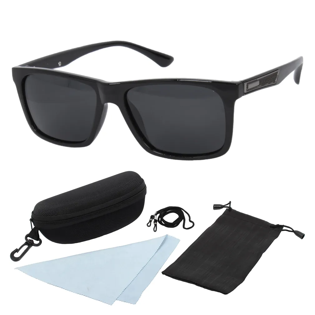 Polar Fashion P106 C3 Black Shiny Polarized Sunglasses