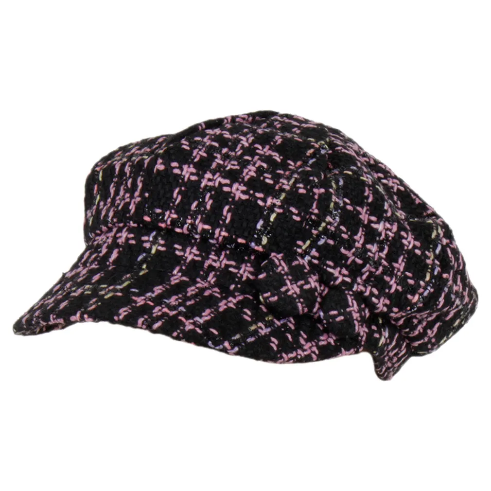 K77D Purple Fashionable Women'S Cotton Cap