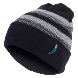 W304C Navy Haker Fisherman Beanie - A Warm Winter Hat With Double-Insulated Knitwear.