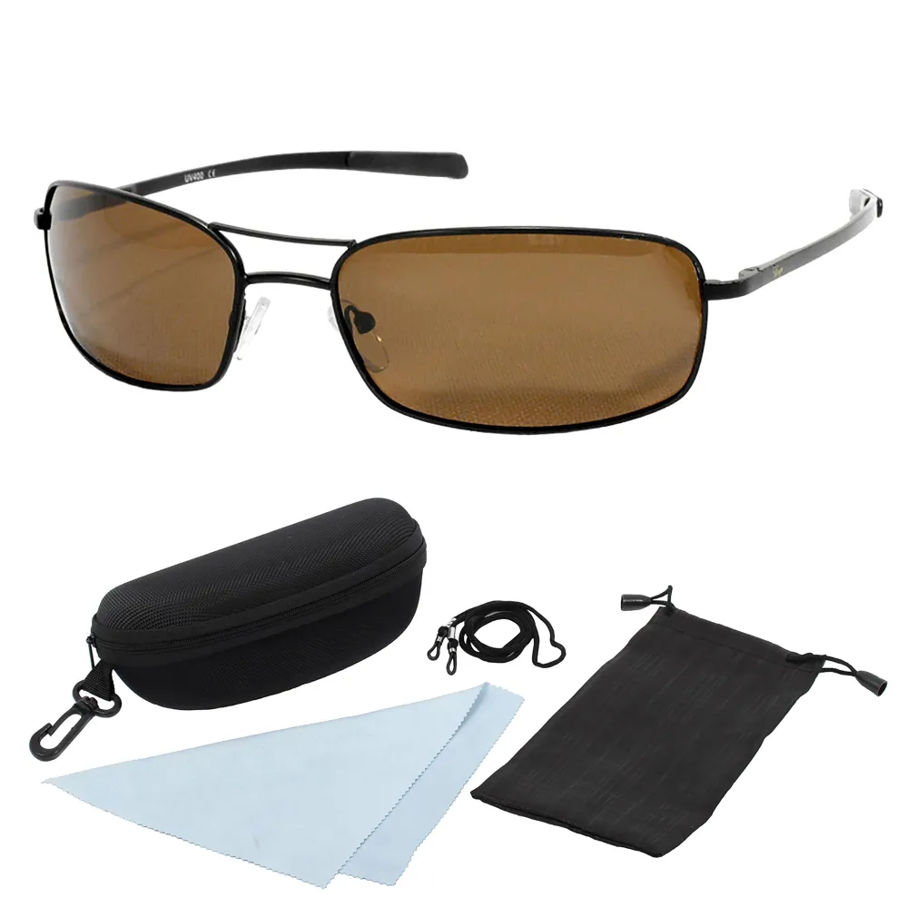 Visage VS29B Brown Men'S Polarized Sunglasses