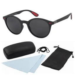 Polar Fashion HP24 C1 Czarne mat Polaryzacyjne Okulary Przeciwsłoneczne