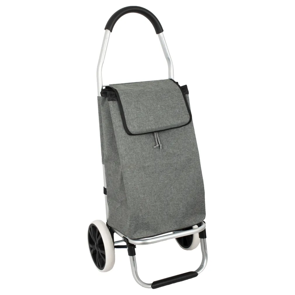 Shopping Bag On Wheels ALU01A Aluminum Shopping Trolley With Large Wheels