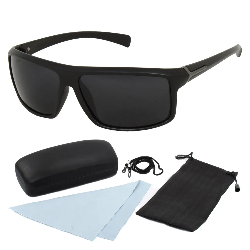 Polar Fashion P505 C1 Czarne Matowe Polaryzacyjne Okulary Przeciwsłoneczne 